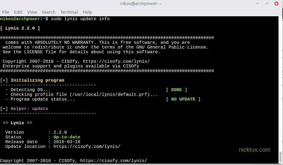lynis-update-info
